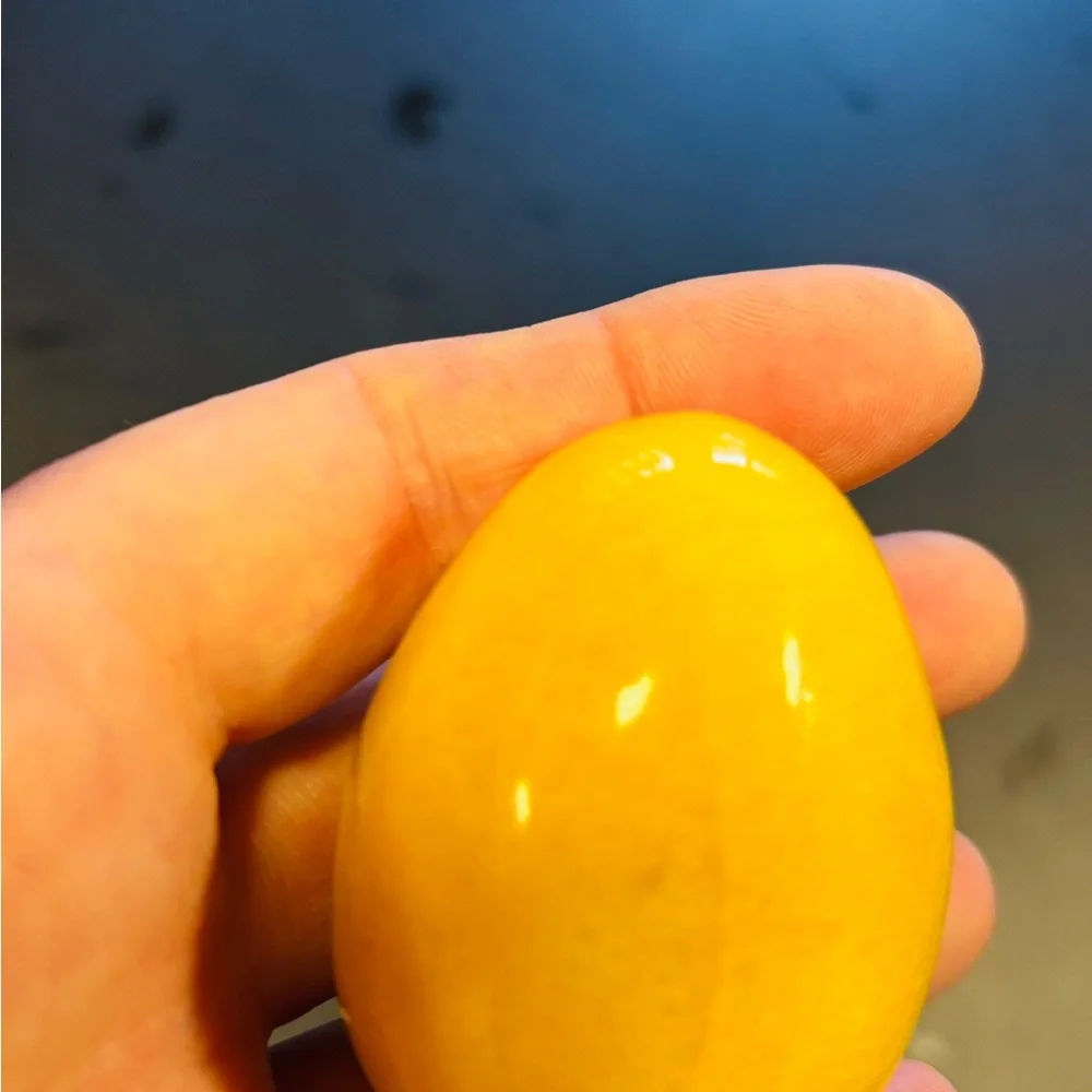 Vintage Italian alabaster stone eggs set of 7